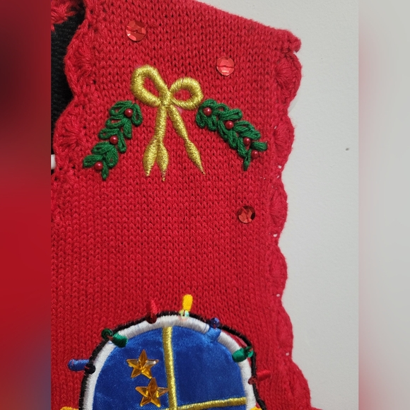 GUC- Vintage Nutcracker Christmas Sweater Vest - Picture 5 of 9
